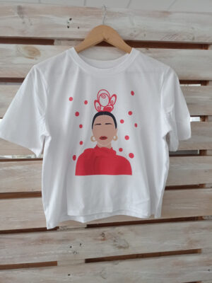 camiseta mujer flamenca